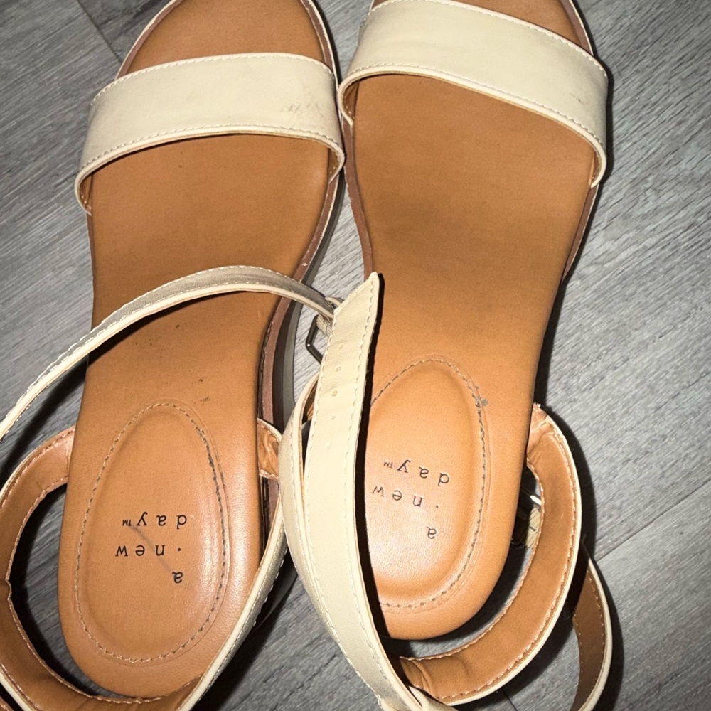 A New Day Cream Tan Sandals